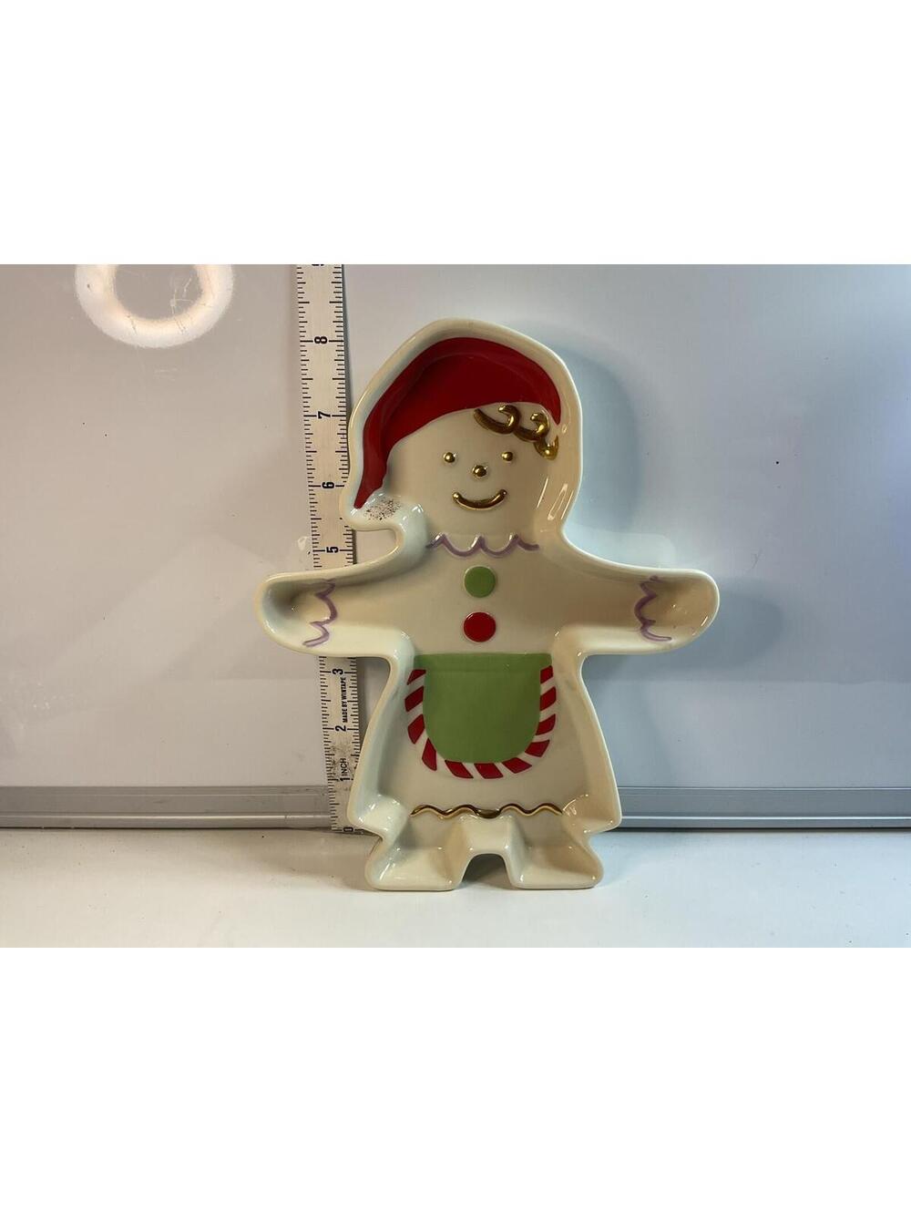Lenox Gingerbread Girl Candy Dish IOB